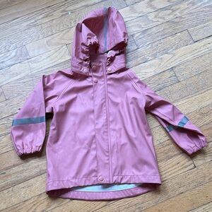 Children's 2T Waterproof Pink Reima Raincoat Jacket